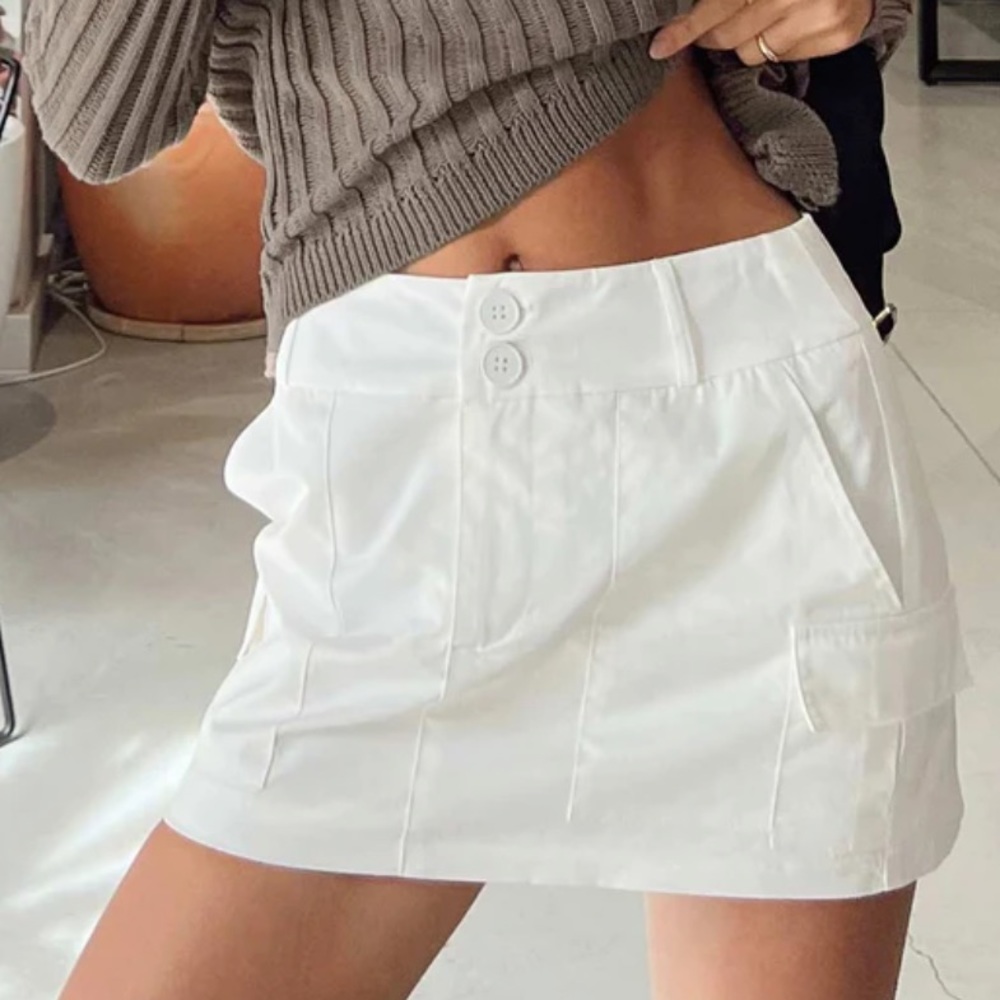 Princess Polly Jameson Mini Skirt White